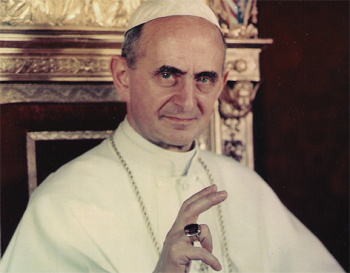 Papa Paulo VI, que  ficou à frente da Igreja Católica por 15 anos.