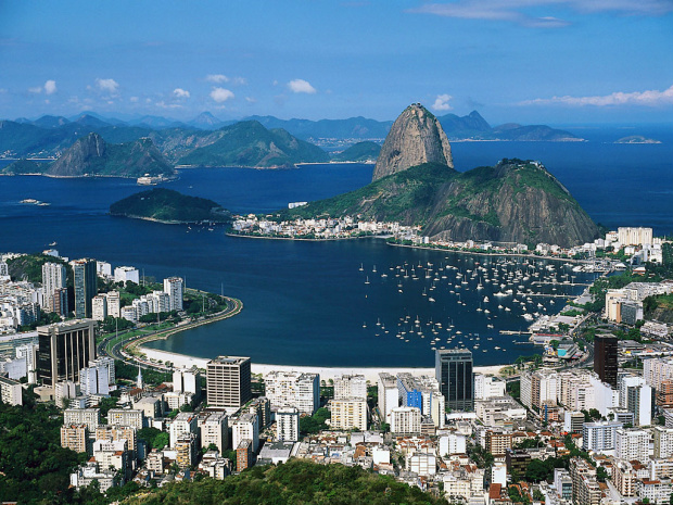 Rio de Janeiro/RJ, vista aérea do morro do Pão de Açucar.