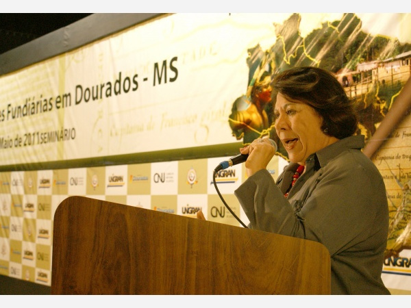 Ministra Eliane Calmon concedeu coletiva à imprensa de Dourados(Foto: Hédio Fazan/PROGRESSO)