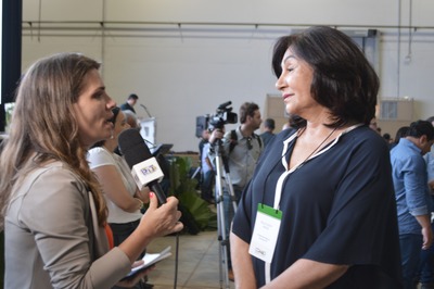 Prefeita de Dourados, Délia Razuk,que marcou presença no evento juntamente com outras autoridades.