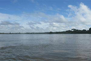 Imagem do rio Xingu, no Pará, de fevereiro de 2010;rio vai abrigar hidrelétrica de Belo Monte, previstapara ser a segunda maior do país em capacidade(Foto: Mariana Oliveira / G1)