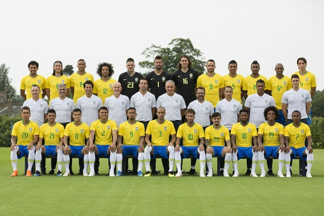 Foto oficial da seleção brasileira para a Copa do Mundo na Rússia - Direitos reservados/Lucas Figueiredo - CBF