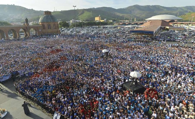 Romaria do Terço dos Homens no Santuário de Aparecida. Foto: Terço dos Homens.