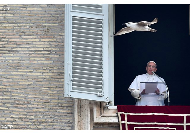Papa Francisco no Angelus do Batismo de Jesus - AFP