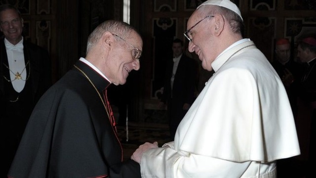 Faleceu o cardeal Jean-Louis Tauran Card. Tauran Jean-Louis e o Papa Francisco (Vatican Media)