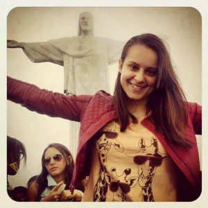 A sergipana Lorena Barreto durante a JMJ