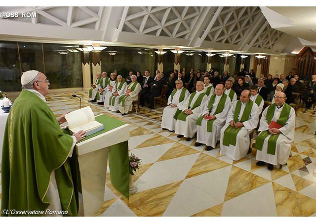 Inspirado no salmo e leituras do dia, o Papa ofereceu uma reflexão sobre a vontade de Deus - OSS_ROM