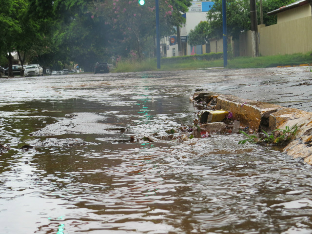 Bueiros entupidos não deixam a água escoar e escondem perigo à população - Fotos: Rodrigo Bossolani