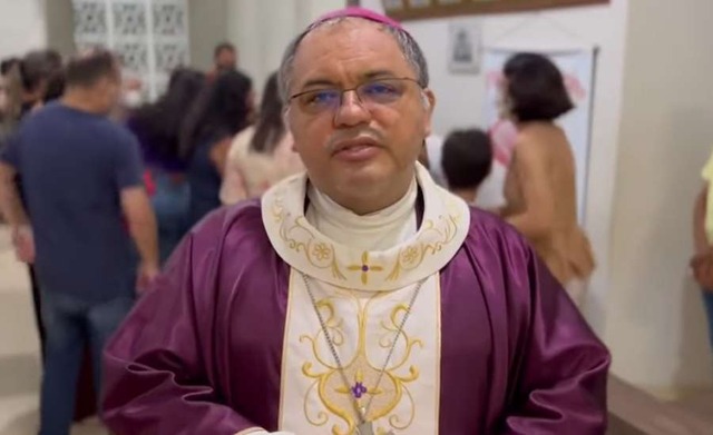 Bispo de Limoeiro do Norte, dom André Vital. Foto: Captura de vídeo