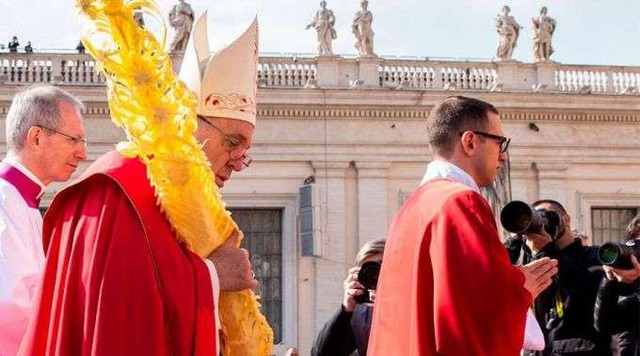 Papa Francisco no Domingo de Ramos / Daniel Ibáñez (ACI)