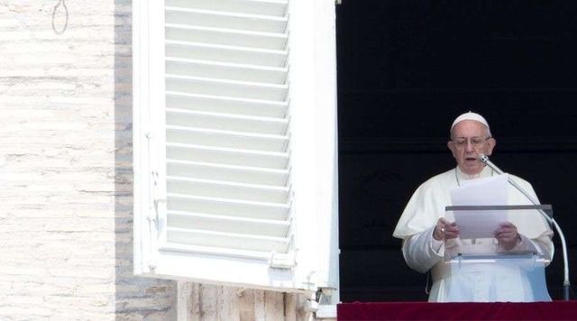 Papa Francisco no Regina Coeli / Daniel Ibáñez (ACI)