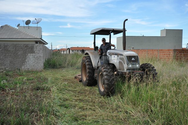 Limpeza de terrenos baldios está concentrada nesta semana na região do Novo Parque Alvorada e Santa Fé e em seguida avança para Monte Carlo

Foto: A. Frota