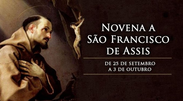 Hoje começa a novena a São Francisco de Assis