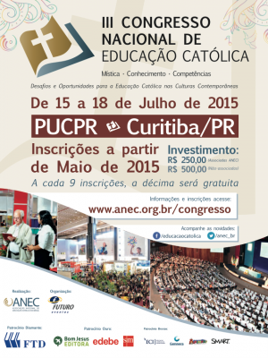 Anec organiza 3º Congresso Nacional de Educação Católica