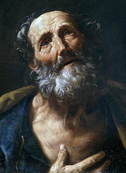 “São Pedro Penitente”, por Guido Reni.