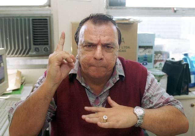 Gil Gomes em 2002 — Foto: Agilberto Lima/Estadão Conteúdo