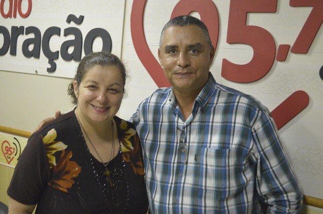 Ozair Sanabria e Osmar Caires. Foto: Rádio Coração FM