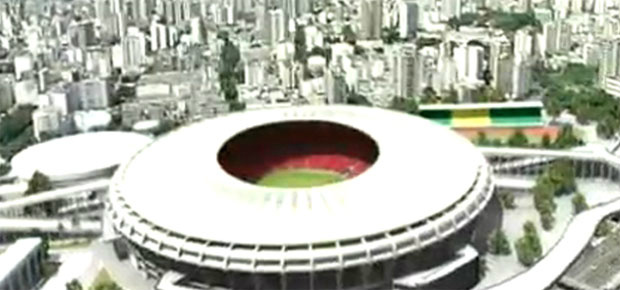 O novo Maracanã, no Rio, terá cadeiras vermelhas

(Reprodução)
