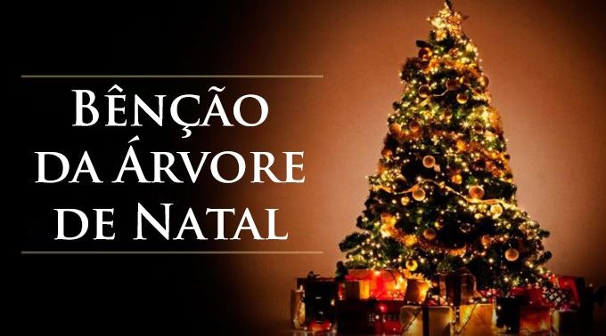 Rito de bênção da árvore de Natal em família