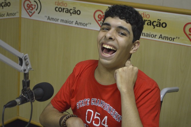Rafael Diego. Foto: Rádio Coração FM/Gabriel Fernandes