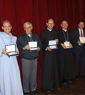 Homenageados durante o encerramento do Congresso