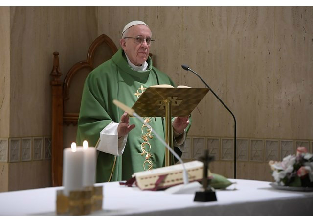 Francisco na Casa Santa Marta