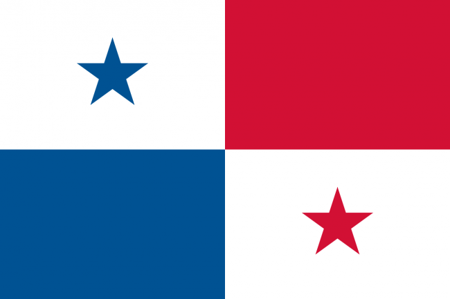 Bandeira do Panamá. Sede da próxima JMJ 2019.