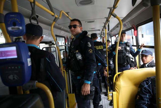 Após a série de ataques no Ceará, a Força Nacional de Segurança Pública está fazendo o policiamento ostensivo nas ruas de Fortaleza, em apoio aos agentes de segurança do estado. - José Cruz/Agência Brasil