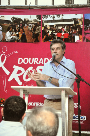 Prefeito Murilo durante a abertura oficial da campanha em 2014. Foto Arquivo