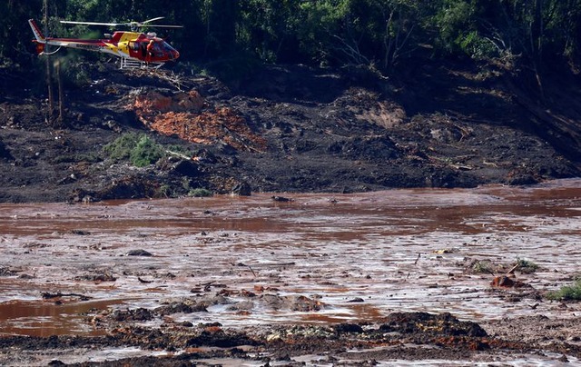 Área atingida pela lama da barragem que se rompeu em Brumadinhio - Adriano Machado/Reuters/Direitos Reservados