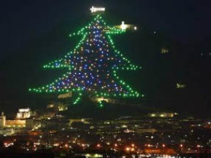 Maior árvore de Natal do mundo fica na cidade italiana de Gubbio e é acesa todos os anos no dia 7 de dezembro