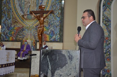 Alan Guedes, prefeito municipal  que fez uso da palavra para agradecimentos a todos que trabalham por uma Dourados melhor.
