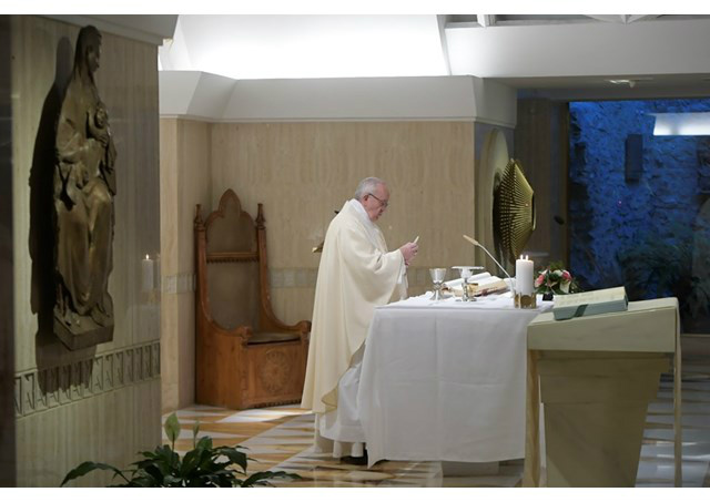 Francisco durante a celebração