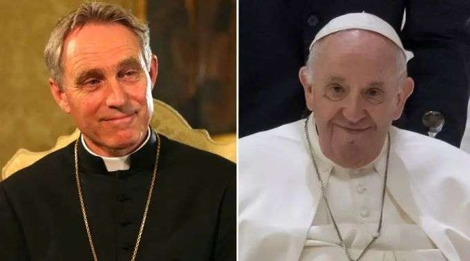 Dom Georg Gänswein - Papa Francisco / Alan Holdren (ACI Prensa) - Pablo Sparza (ACI Prensa)