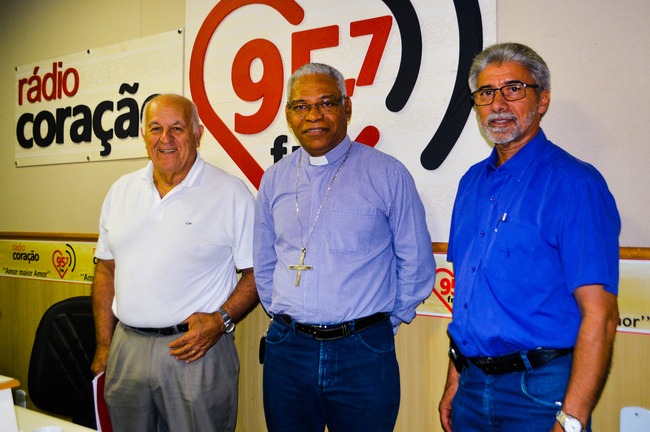 Diácono Nilson, Dom Henrique e Padre Otair. Foto: Reynaldo Félix/RC