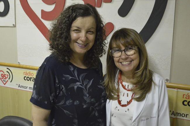 Ozair Sanabria e Dra. Ana Teresa Gusmão de Lucia. Foto: Rádio Coração FM