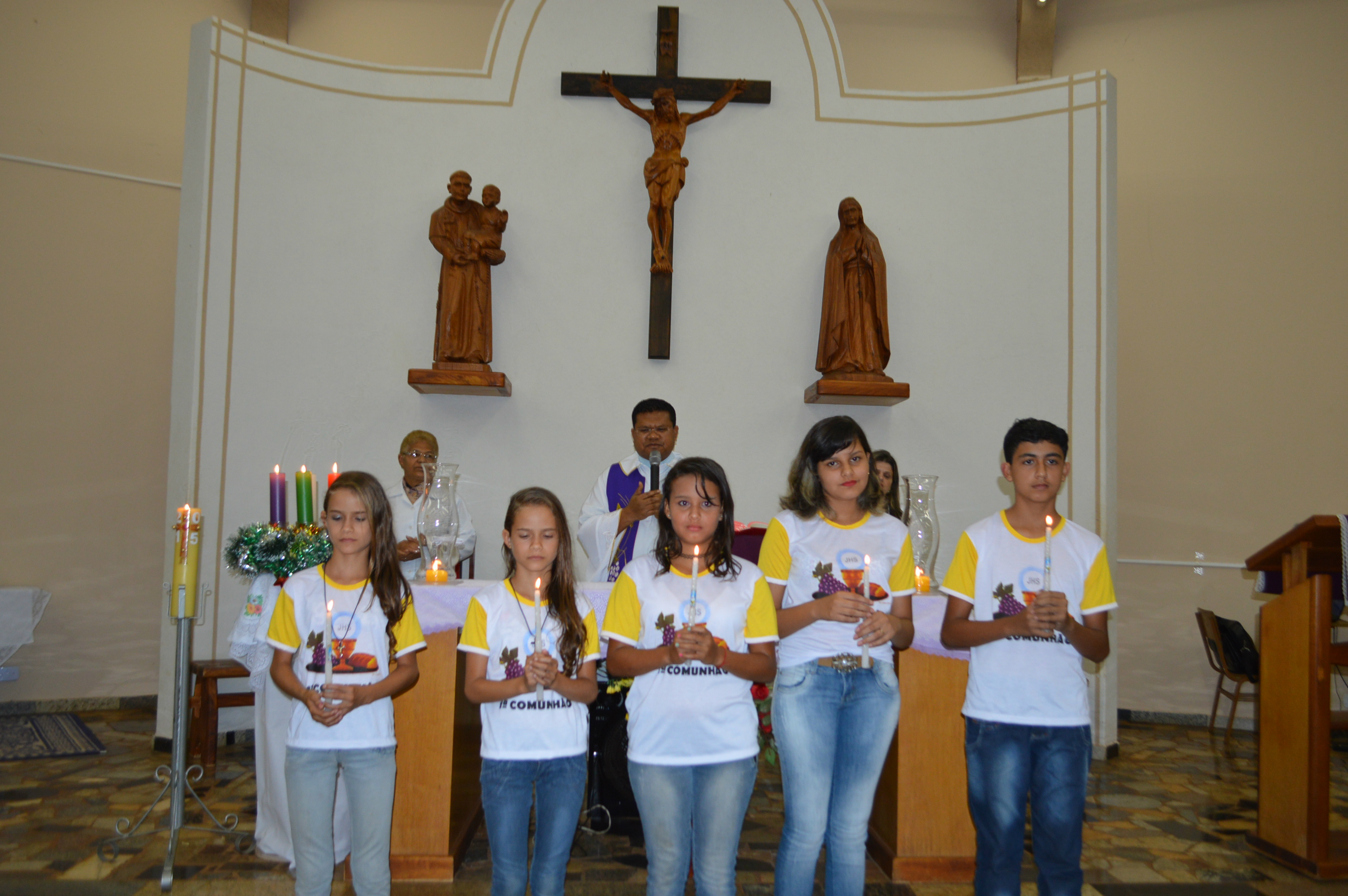 Primeira comunhão na Comunidade Santo Antônio