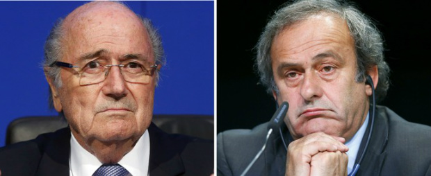 Blatter e Platini tiveram a oportunidade de se defender diante do Comitê de Ética (Foto: Reuters)