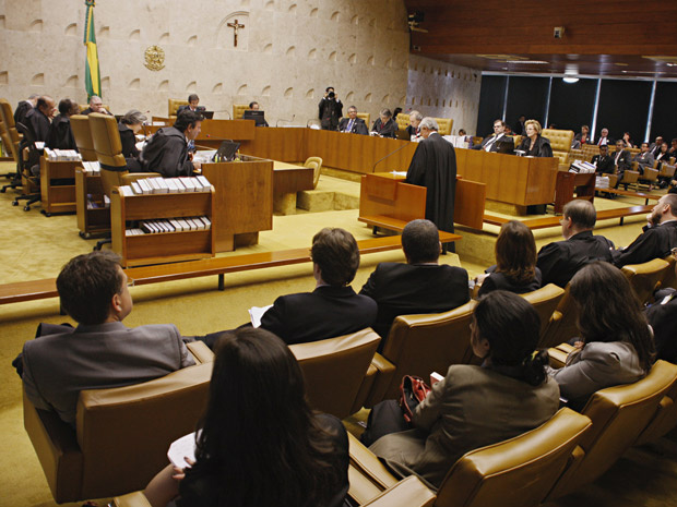 Sessão do Supremo que analisa poderes do CNJ (Foto: Gervásio Baptista/SCO/STF)