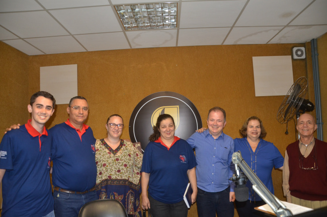 Equipe da Rádio Coração visitou as instalações da Rádio Lumen e Rádio Clube em Curitiba (PR). Foto: Estanislau Sanabria