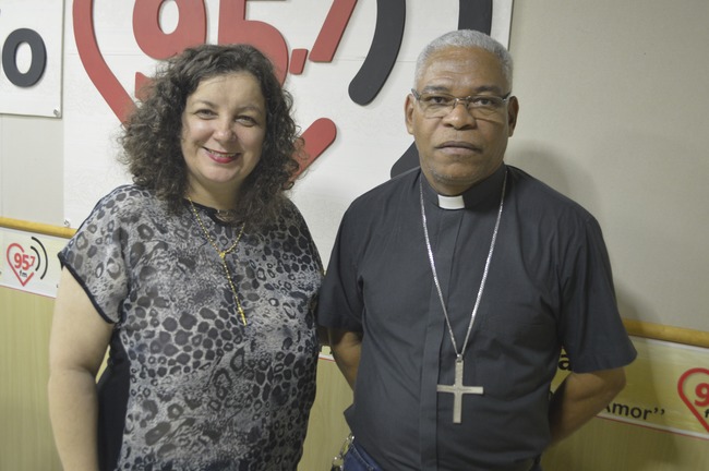 Ozair Sanabria e Dom Henrique. Foto: Rádio Coração FM/RC