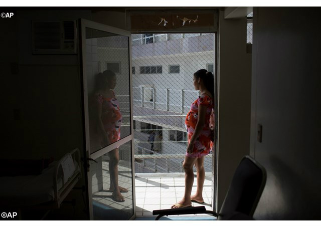 Grávida num hospital de Recife - AP