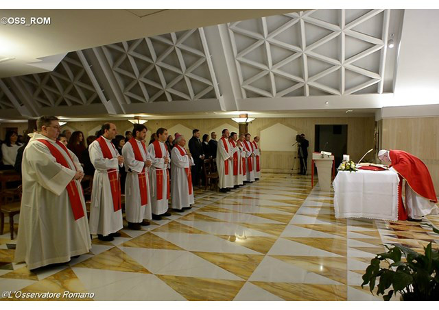 Papa celebra no dia em que a Igreja recorda Santa Águeda - OSS_ROM