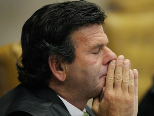 O ministro Luiz Fux durante o julgamento (Foto:
Carlos Humberto / SCO / STF)