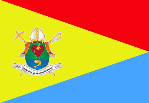 Bandeira da Diocese de Dourados. Imagem: Site da Diocese de Dourados