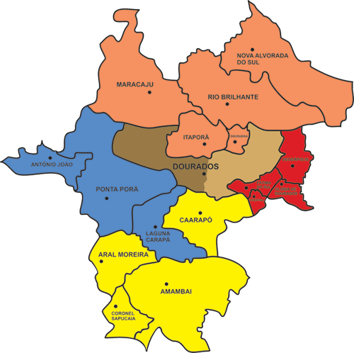 Foranias da Diocese de Dourados