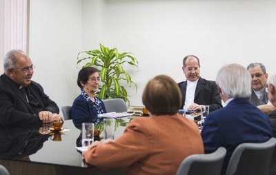 Presidente da CNBB recebe a direção da RedeVida de Televisão. Foto: Assessoria de Imprensa da CNBB/Daniel Flores