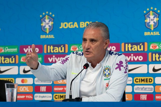 Técnico Tite mantem segredo sobre a escalação da seleção para a partida contra a Argentina - Lucas Figueiredo/CBF