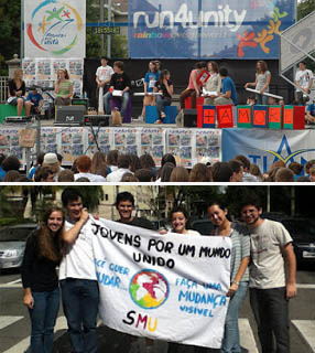 Montagem sobre fotos / Focolares
Na Itália, no Brasil e em todo mundo, jovens dos Focolares estão envolvidos na Semana Mundo Unido