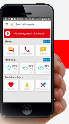 Visão preliminar de como será o aplicativo / Foto: Reprodução krakow2016.com